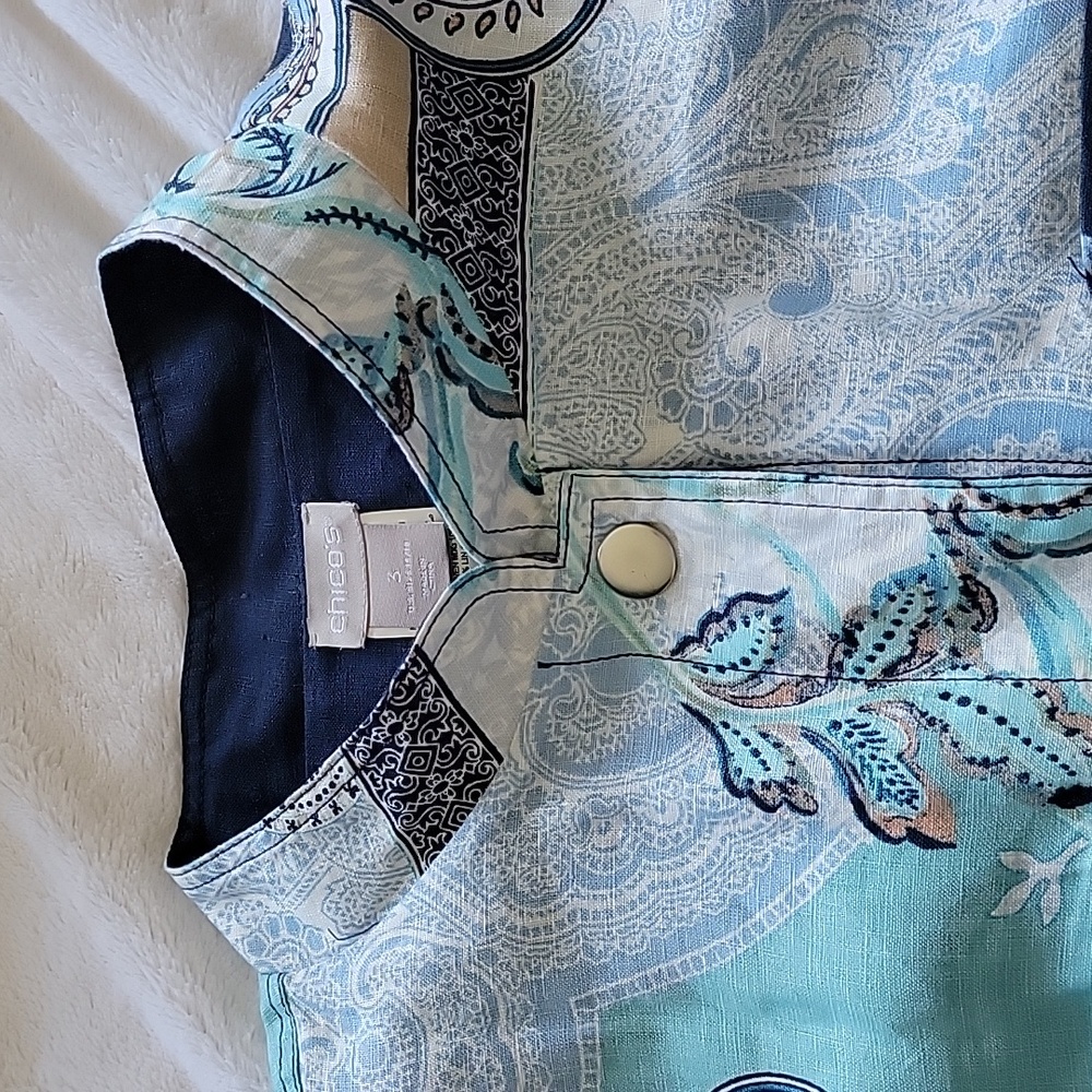 Chicos Fully Lined (Reversible?) Jacket. Multi-Pa… - image 3